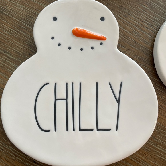Rae Dunn Snowman Coasters NWT - Picture 3 of 7